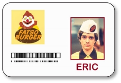 Eric Fatburger Badge HALLOWEEN Costume Accessory